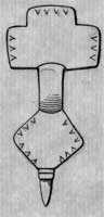 Drawing by E.T. Leeds of brooch from Watling Street