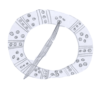 Drawing of annular brooch