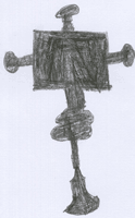 Brooch drawn by Jessica age 10