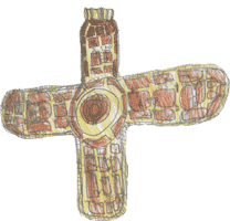 Cross drawn by Louis age 8
