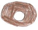 Drawing of loomweight