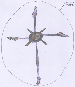 Shield drawn by Matthew age 10