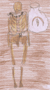 Skeleton drawn by Kemi age 10