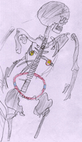 Skeleton from Wallingford drawn by Raven age 10