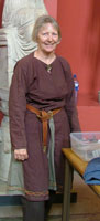 Staff and volunteers dressed as Anglo-Saxons