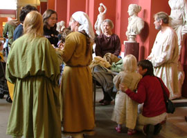  Members of the public dress in Anglo-Saxon clothes