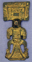 Square headed brooch from Holdenby, Northants (AN1909.1107)