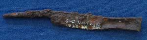Iron gouge from Sutton Courtenay (AN1923.839)