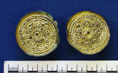 Pair of saucer brooches from Abingdon