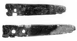 Strap ends from Brighthampton (AN1966.125)