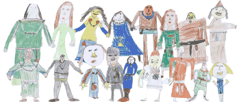 Drawings of Anglo-Saxons