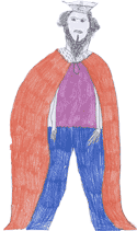 An Anglo-Saxon king drawn by Helena
