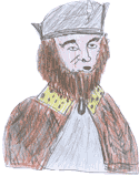 An Anglo-Saxon king drawn by Ryan age 10